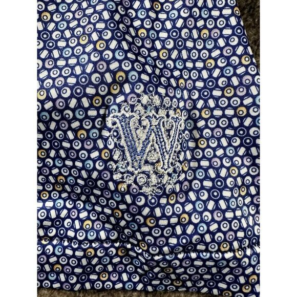 Peter Millar Summer Comfort Pool Balls Billiards Polo Blue White Shirt Med - Picture 7 of 11